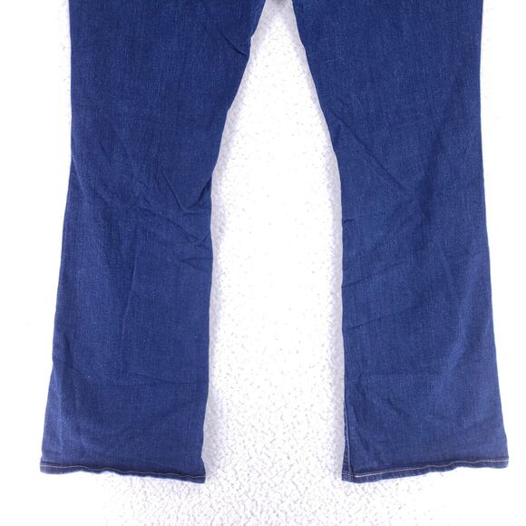 Levis Signature Jean Denim Cotton Women SZ 16 Blue Straight Stretch VTG Mid Rise - Picture 7 of 14